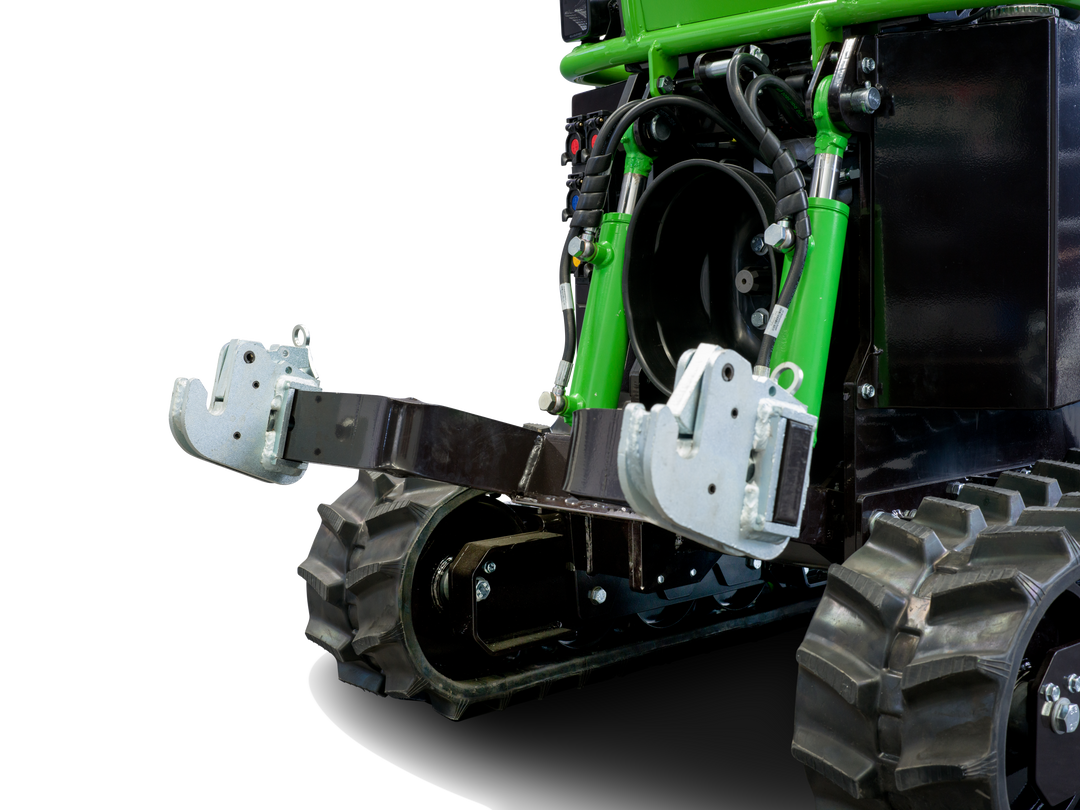 MOX Motorochse Geraetetraeger Plattform Dreipunkt Zapfwelle Geräteträger Mulchraupe Pflegeraupe Dumper Kettendumper Forstraupe