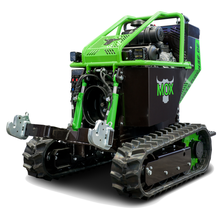 MOX Motorochse Geraetetraeger Plattform Dreipunkt Zapfwelle Geräteträger Mulchraupe Pflegeraupe Dumper Kettendumper Forstraupe