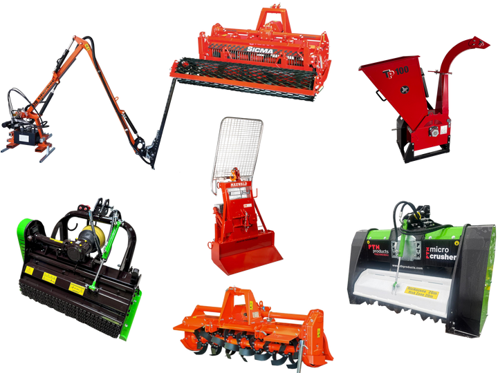 MOX Motorochse Geraetetraeger Plattform Dreipunkt Zapfwelle Geräteträger Mulchraupe Pflegeraupe Dumper Kettendumper Forstraupe