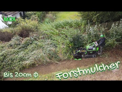 MOX Motorochse Geraetetraeger Forstraupe Forstmulcher Wurzelfräse Stubbenfräse Fehrenbach